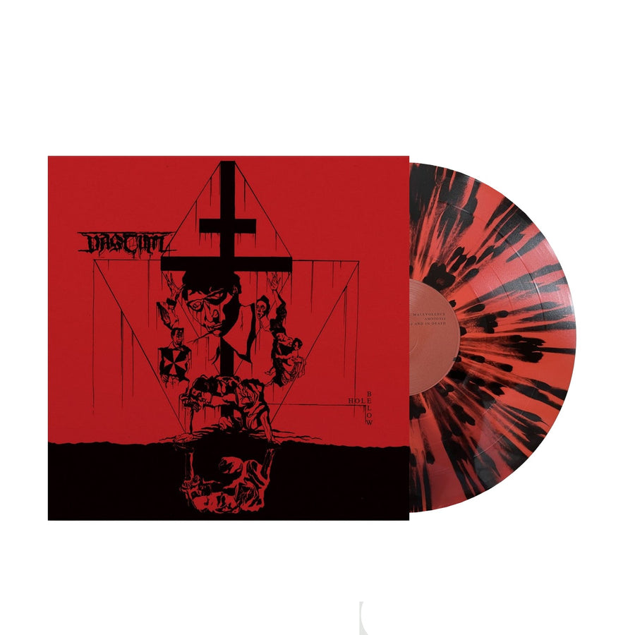 Vastum - Hole Below Exclusive Limited Edition Red & Black Splatter Color Vinyl LP Record