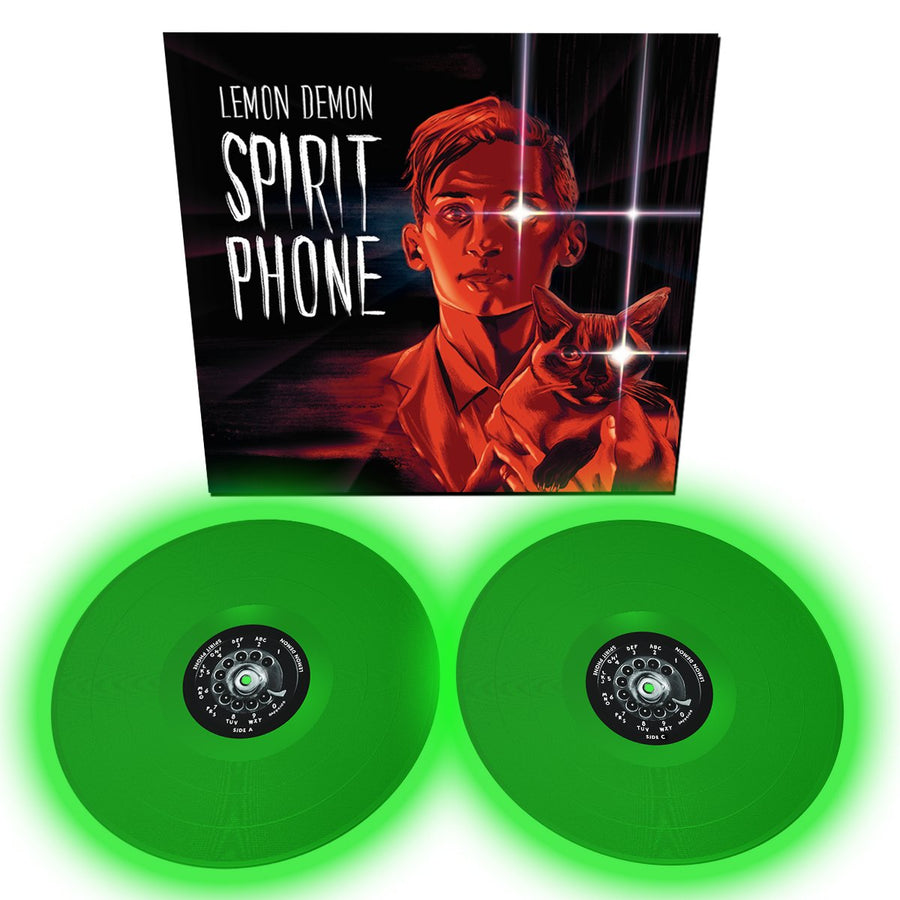 Lemon Demon - Spirit Phone Exclusive Limited Edition Glow In The Dark Caught Alight 2x LP Vinyl Record