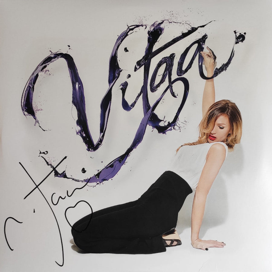 Vitaa - Ici Et Maintenant Exclusive Autographed Black Color Vinyl 2x LP Record