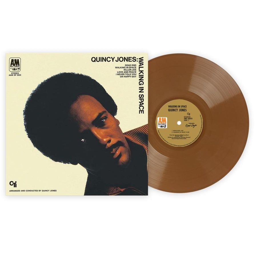 Quincy Jones - Walking in Space (1969) Exclusive Limited Edition Brown Vinyl LP Record