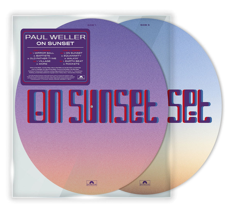 Paul Weller ‎- On Sunset Limited Edition Picture Disc Vinyl 2x LP_Record