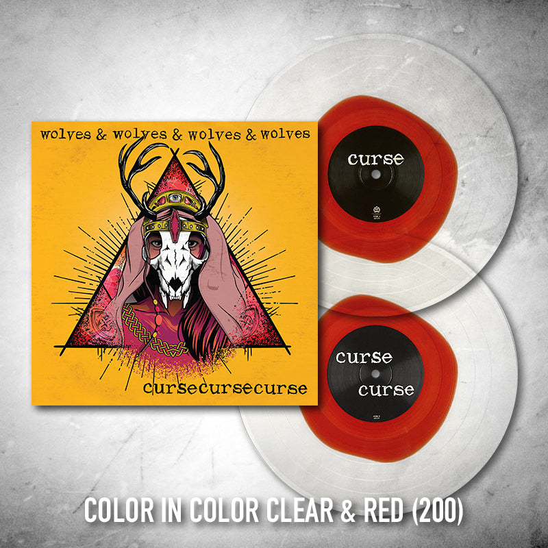 Wolves x 4 - Cursecursecurse Exclusive Color in Color Clear/Red Vinyl LP Limited Edition #200 Copies