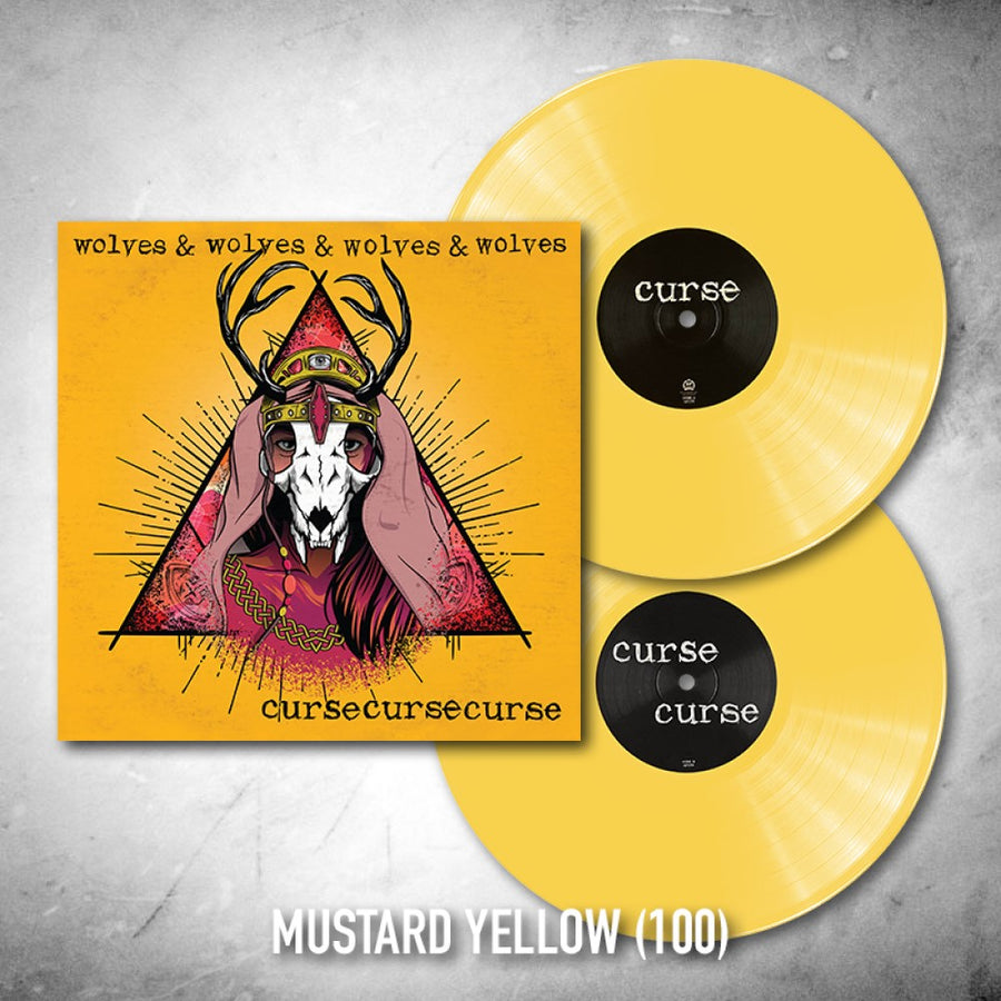 Wolves x 4 - Cursecursecurse Exclusive Mustard Yellow Color Vinyl LP Limited Edition #100 Copies