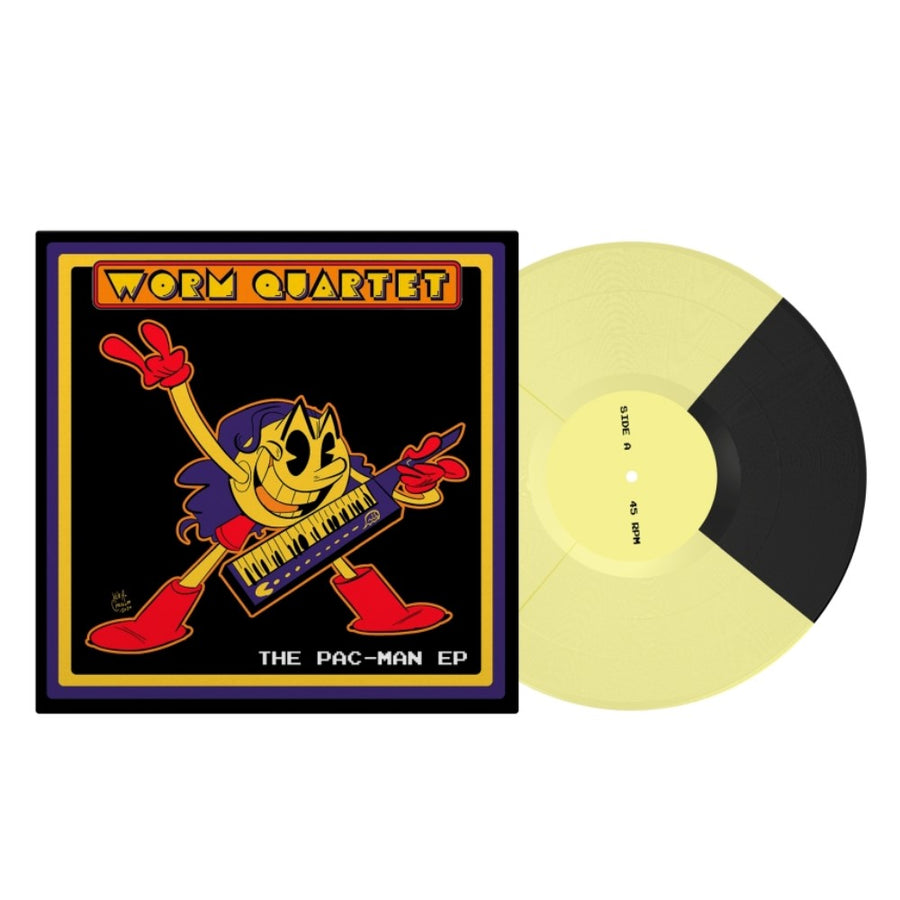 Worm Quartet - The Pac Man EP Exclusive Limited Edition Yellow/Black Color Vinyl LP Record
