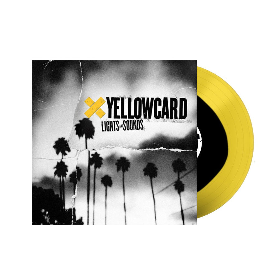 Yellowcard - Lights & Sounds Exclusive Black inside Transparent Yellow Color Vinyl LP Limited Edition #2000 Copies