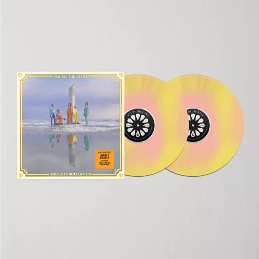 Young The Giant - American Bollywood Exclusive Opaque Pink/Yellow Color Vinyl LP Limited Edition #1000 Copies